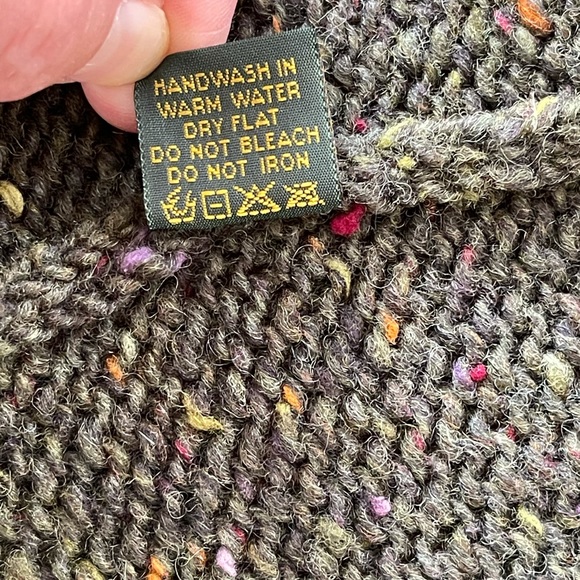 Glendalough Woolen Mills Green Cardigan Ireland L - Picture 11 of 14